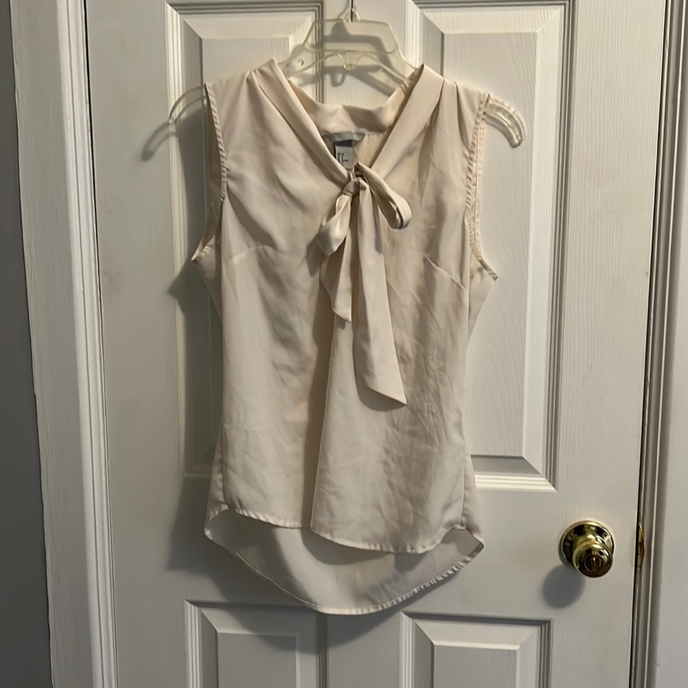 White Dress shirt with bow